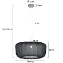 Steinhauer Luminaria colgante SPARKLED LIGHT E27 IP20, regulable