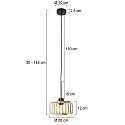 Steinhauer Luminaria colgante SPARKLED LIGHT E27 IP20, regulable