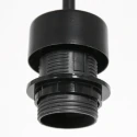 Steinhauer pendant luminaire NOX LIGHT 1 flame E27 IP20, black dimmable