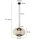 anne light & home Luminaria colgante SPARKLED LIGHT E27 IP20, regulable
