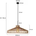 anne light & home Luminaria colgante SPARKLED LIGHT E27 IP20, regulable