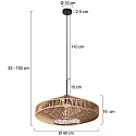 anne light & home Luminaria colgante SPARKLED LIGHT E27 IP20, regulable