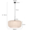 Steinhauer Luminaria colgante SPARKLED LIGHT E27 IP20, regulable