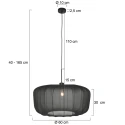 Steinhauer Luminaria colgante SPARKLED LIGHT E27 IP20, regulable