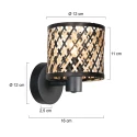 Mexlite wall luminaire SUMBA E14 IP20, dimmable