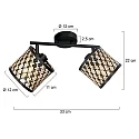 Mexlite ceiling luminaire SUMBA E14 IP20, dimmable