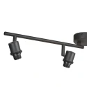 Luminaria de techo SUMBA de 4 llamas E14 IP20, negro regulable