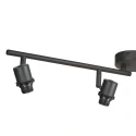 Mexlite Luminaria de techo SUMBA de 4 llamas E14 IP20, negro regulable