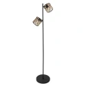Luminaria de pedestal SUMBA de 2 llamas E14 IP20, negro regulable