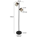 Mexlite Luminaria de pedestal SUMBA E14 IP20, regulable