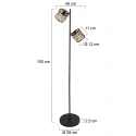 Mexlite Luminaria de pedestal SUMBA E14 IP20, regulable