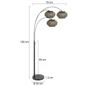 Steinhauer Luminaria de pedestal SPARKLED LIGHT E27 IP20, regulable