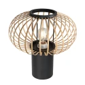 anne light & home table lamp SILVA 1 flame E27 IP20, black dimmable