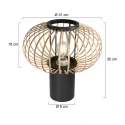 anne light & home table lamp BLOEBA E27 IP20, dimmable