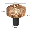 anne light & home table lamp BLOEBA E27 IP20, dimmable