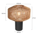 anne light & home table lamp BLOEBA E27 IP20, dimmable