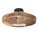 ceiling luminaire ROPEX 1 flame E27 IP20, black dimmable