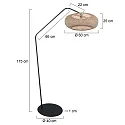 anne light & home floor lamp ZIG-ZAG E27 IP20, dimmable