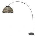 anne light & home Luz de arco CURVE de 1 llama E27 IP20, negro regulable