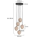 Mexlite Luminaria colgante HALOSWAP E27 IP20, regulable