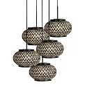 Mexlite Luminaria colgante HALOSWAP E27 IP20, regulable