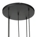 anne light & home pendant luminaire ROPEX 5 flames E27 IP20, black dimmable
