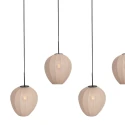 Mexlite pendant luminaire BREEZA BEACH 5 flames E27 IP20, black dimmable