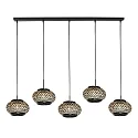 Mexlite Luminaria colgante HALOSWAP E27 IP20, regulable