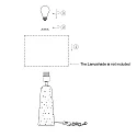 anne light & home table lamp TRAVINO E27 IP20, dimmable