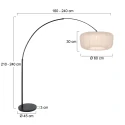 Steinhauer floor lamp SPARKLED LIGHT E27 IP20, dimmable