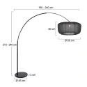 Steinhauer floor lamp SPARKLED LIGHT E27 IP20, dimmable