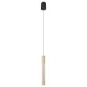 Steinhauer pendant luminaire ALISIO 1 flame IP20, brass dimmable