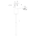 Steinhauer Luminaria colgante ALISIO IP20, regulable