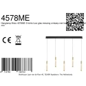 Steinhauer pendant luminaire ALISIO 5 flames IP20, brass dimmable