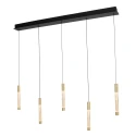 Steinhauer pendant luminaire ALISIO 5 flames IP20, brass dimmable