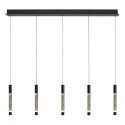 Steinhauer pendant luminaire ALISIO 5 flames IP20, black dimmable
