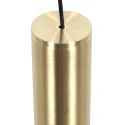 pendant luminaire ALISIO 5 flames IP20, brass dimmable