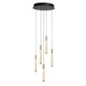 Steinhauer pendant luminaire ALISIO 5 flames IP20, brass dimmable