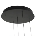 Steinhauer pendant luminaire ALISIO 5 flames IP20, black dimmable