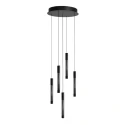 Steinhauer pendant luminaire ALISIO 5 flames IP20, black dimmable