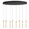 Steinhauer pendant luminaire ALISIO 8 flames IP20, brass dimmable