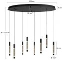Steinhauer Luminaria colgante ALISIO IP20, regulable