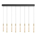 Steinhauer pendant luminaire ALISIO 8 flames IP20, brass dimmable