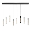 pendant luminaire ALISIO 8 flames IP20, black dimmable