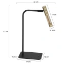 Steinhauer table lamp ALISIO IP20, dimmable