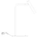 Steinhauer table lamp ALISIO IP20, dimmable