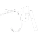 Steinhauer Luminaria de pared ALISIO IP20, regulable
