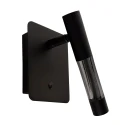 Steinhauer wall luminaire ALISIO 1 flame IP20, black dimmable