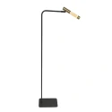 Steinhauer floor lamp ALISIO 1 flame IP20, brass dimmable