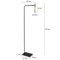 Steinhauer Luminaria de pedestal ALISIO IP20, regulable